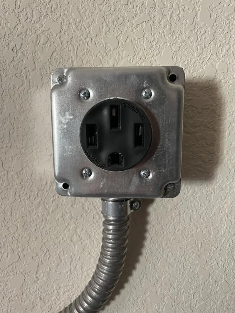 NEMA 14-50 outlet installed for Electrical Panel Upgrade in Freedom