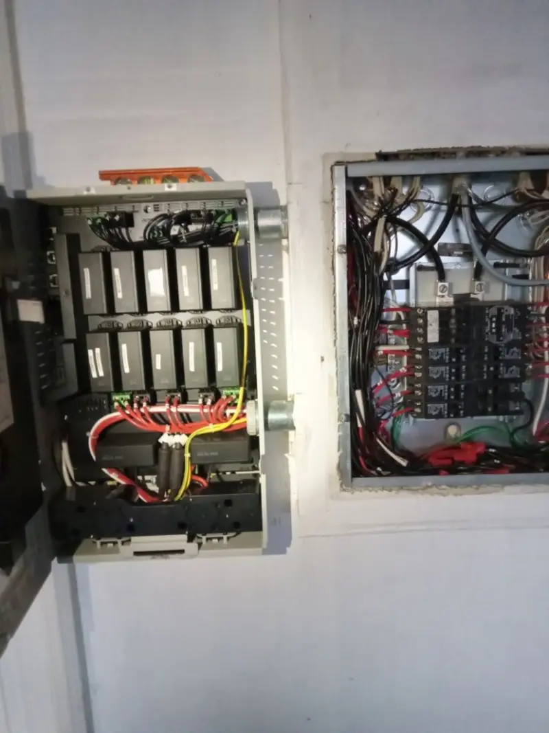 Electrical panel upgrade completed for Security Camera Wiring in Freedom